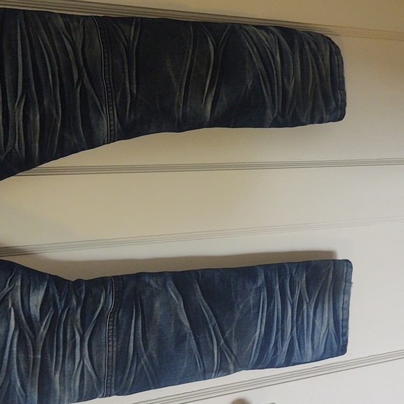 R. Sole Denim Moto Style Slim Fit Distressed Jeans Sz 34 x 32 - Picture 8 of 11